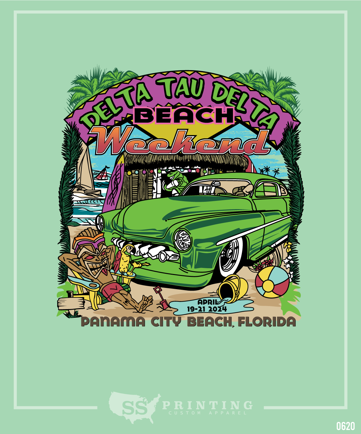 Car on the Beach Spring Break